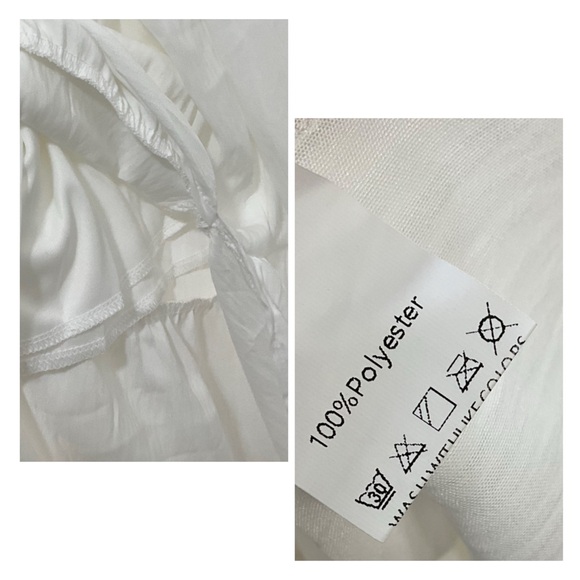 NEW Western Vintage | S, M | Sexy White Effortless Flowy Ruffle Maxi Ankle Dress - Picture 9 of 10